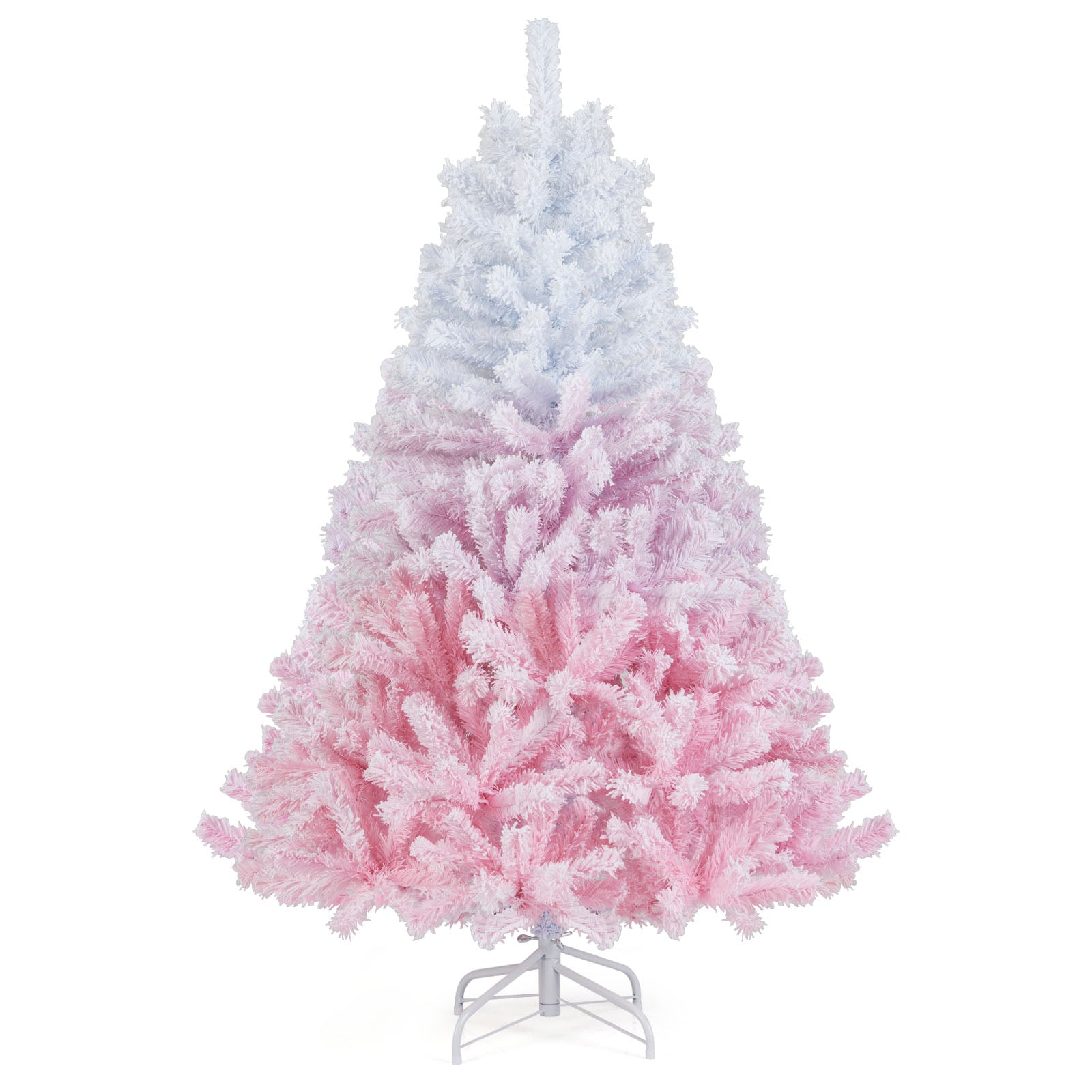 2025 New Artificial Christmas Tree with Folding Metal Stand and 456 Branch Tips-5FT, Pink Christmas Tree at Gallery Canada