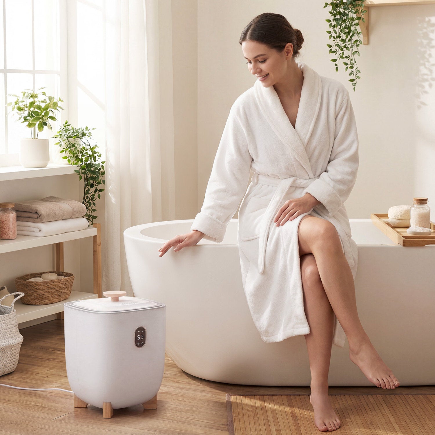 20L Towel Warmer Bucket With PTC Air Heater, White Dryers at Gallery Canada