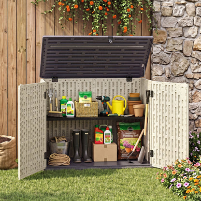 20 Cu.Ft Horizontal Resin Storage Shed, Beige Sheds & Outdoor Storage at Gallery Canada