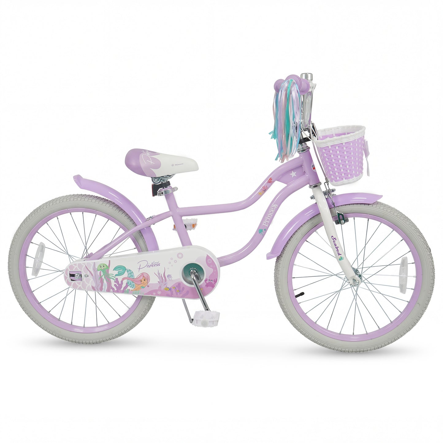 20 Inch Kids Bike, Adjustable, Princess Of The Sea Theme, Purple Kids Bike at Gallery Canada