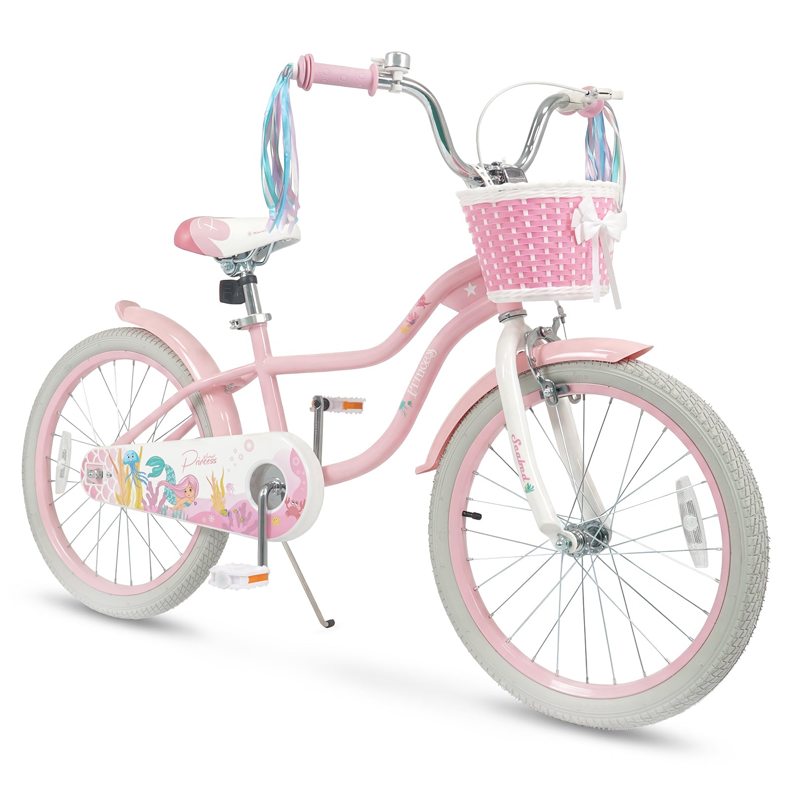 20 Inch Kids Bike, Adjustable, Princess Of The Sea Theme, Pink Kids Bike at Gallery Canada