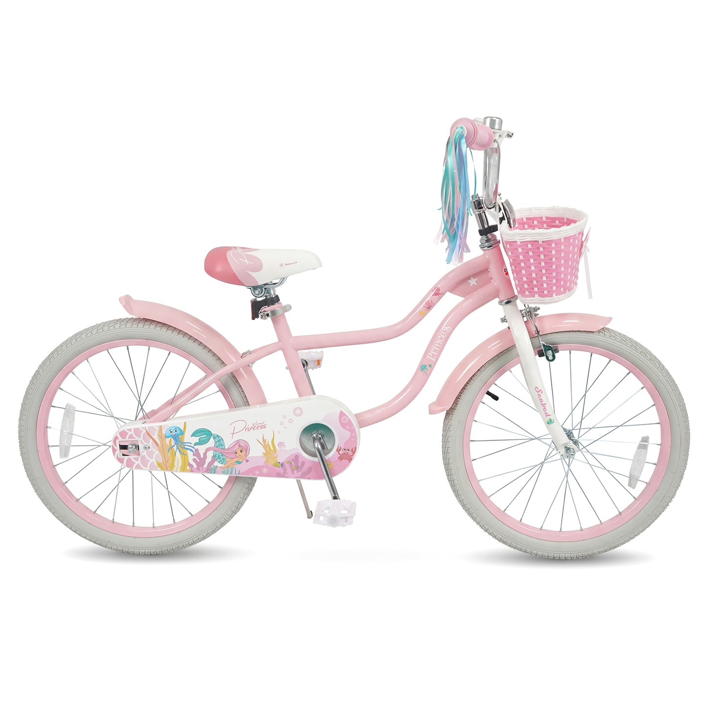 20 Inch Kids Bike, Adjustable, Princess Of The Sea Theme, Pink Kids Bike at Gallery Canada