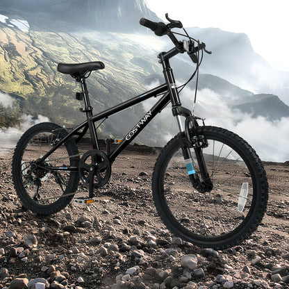 20 Inch Kids Mountain Bike Child Bicycle for Boys Girls Aged 8+ Years Old Black, Black Kids Bike at Gallery Canada