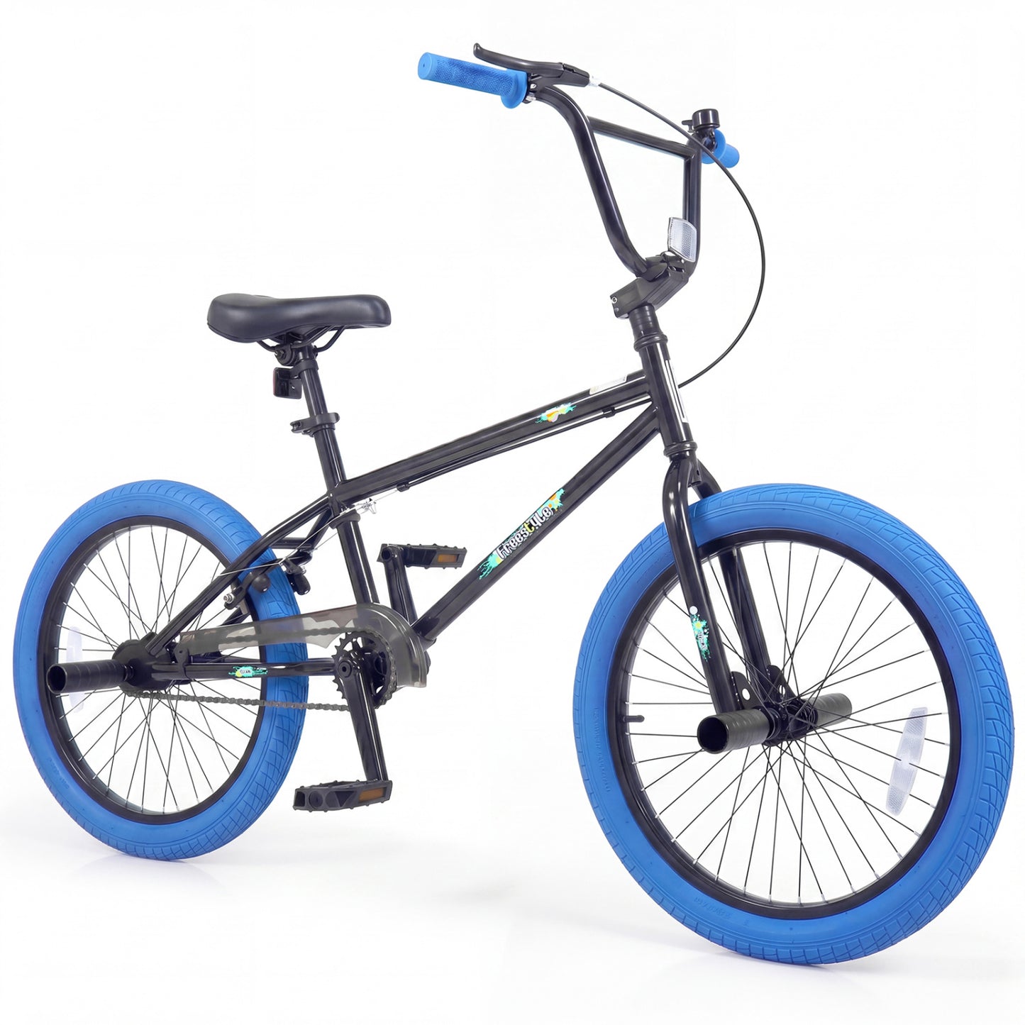20" Trick Bicycle, 360 Degree Steering, Adjustable Seat, Navy Kids Bike at Gallery Canada