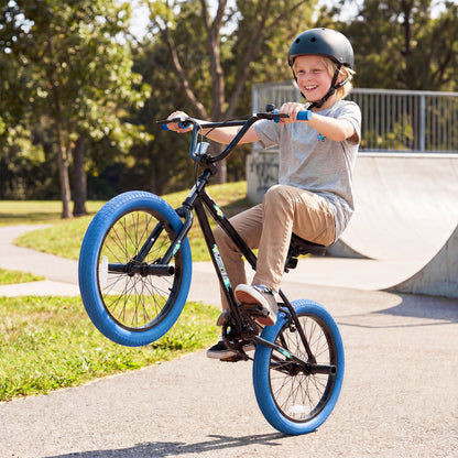 20" Trick Bicycle, 360 Degree Steering, Adjustable Seat, Navy Kids Bike at Gallery Canada
