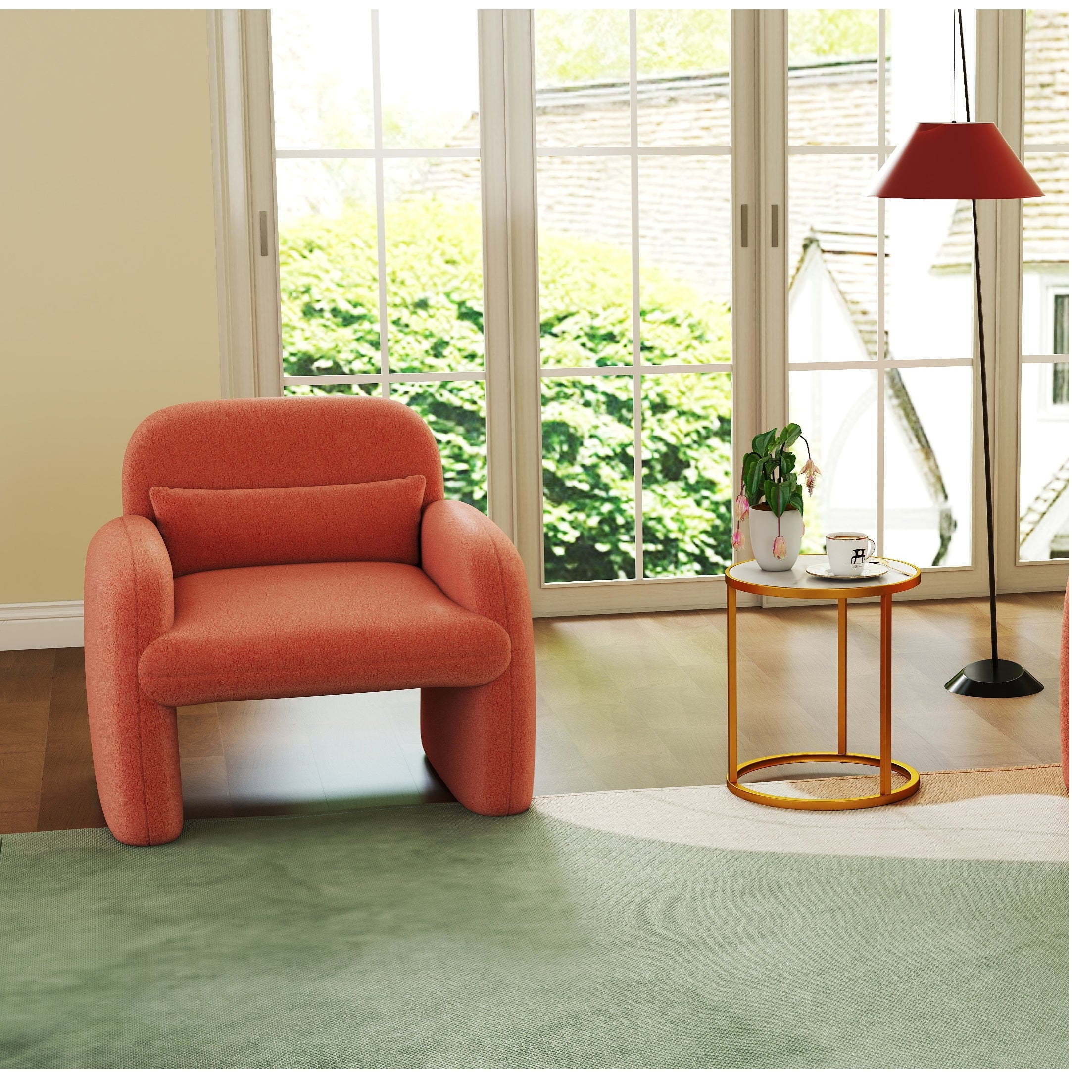 Modern Accent Chair, Marble Top Side Table Set, 2 Piece Living Room Options at Gallery Canada