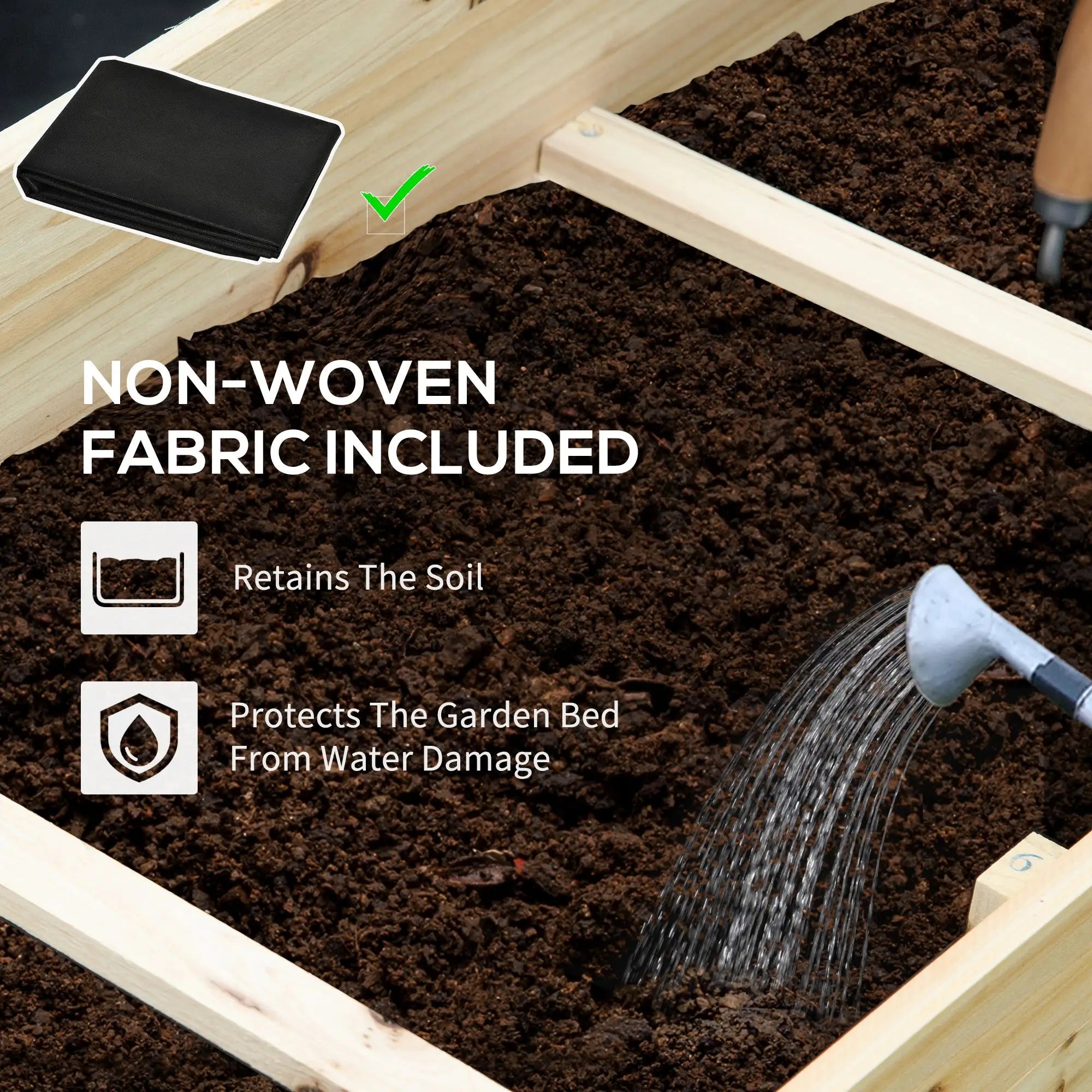 3 Tier Raised Garden Bed, 9 Grow Grids, Bed Liner, Outdoor Raised Garden Beds at Gallery Canada