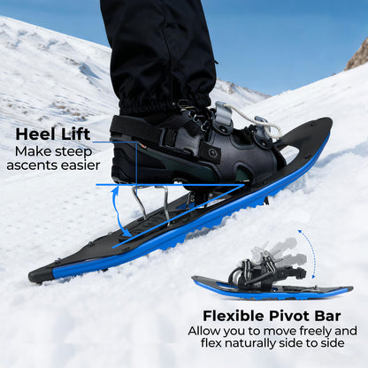 21” Snowshoes with Trekking Poles, Blue Winter Sports & Activities at Gallery Canada
