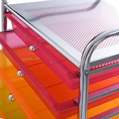 10 Drawer Rolling Storage Cart Organizer, Color File Cabinets at Gallery Canada