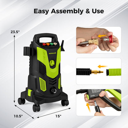 2300 PSI 1.8 GPM Electric High Pressure Power Washer, Green Pressure Washers at Gallery Canada