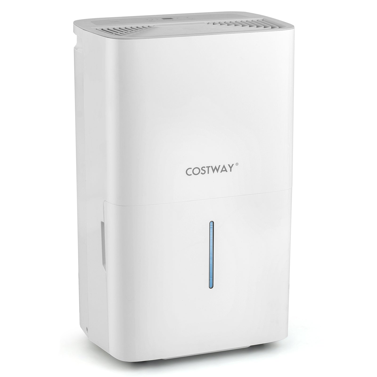 65 Pints Dehumidifier With 24H Timer, LED Display, White Dehumidifiers at Gallery Canada