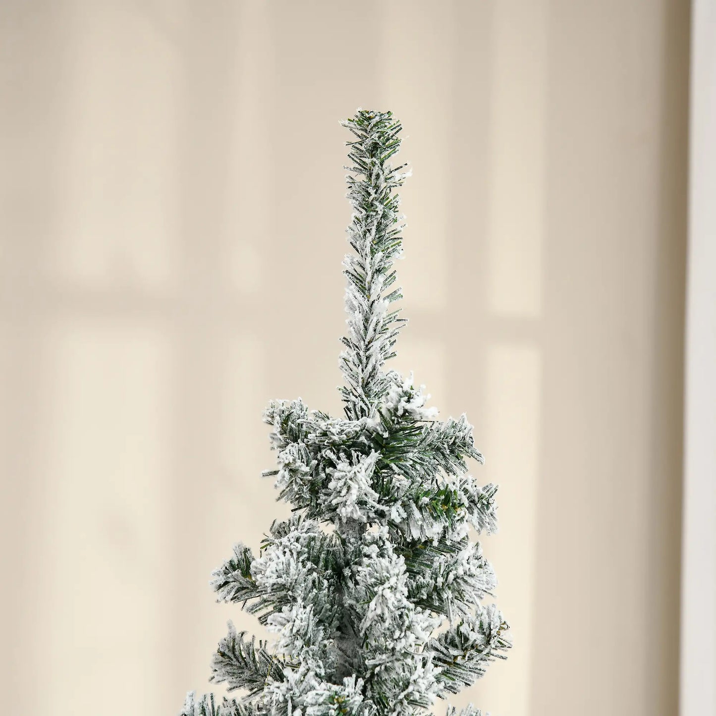 6ft Flocked Pencil Christmas Tree, Realistic Branch Tips, Green Pencil Christmas Trees at Gallery Canada