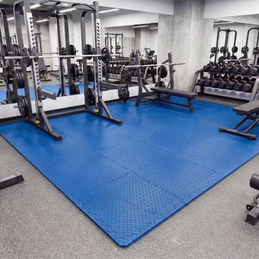 24Tiles 1/2" Puzzle Exercise Mats, Blue Yoga Accessories Blue at Gallery Canada