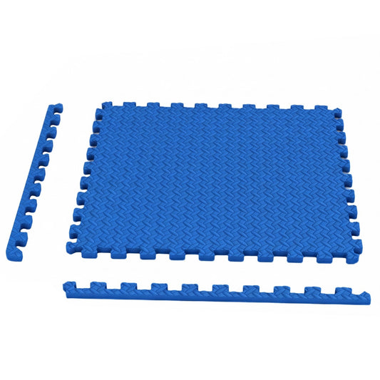 24Tiles 1/2" Puzzle Exercise Mats, Blue Yoga Accessories Blue at Gallery Canada