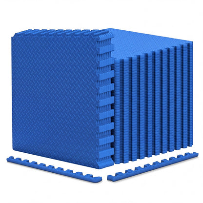 24Tiles 1/2" Puzzle Exercise Mats, Blue Yoga Accessories at Gallery Canada
