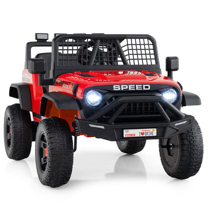 24V Ride On Car for Kids with Parent Remote Control and Music, Red Powered Ride On Toys Red at Gallery Canada