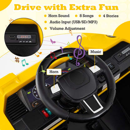 24V Ride On Excavator, 4WD 2-Seater, Remote Control, Digging Arm, Yellow Powered Ride On Toys at Gallery Canada