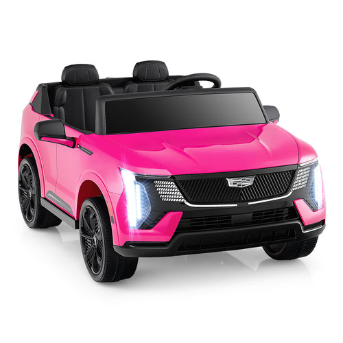 24V Ride on Truck 2-Seater Licensed Cadillac with Remote Control, Pink