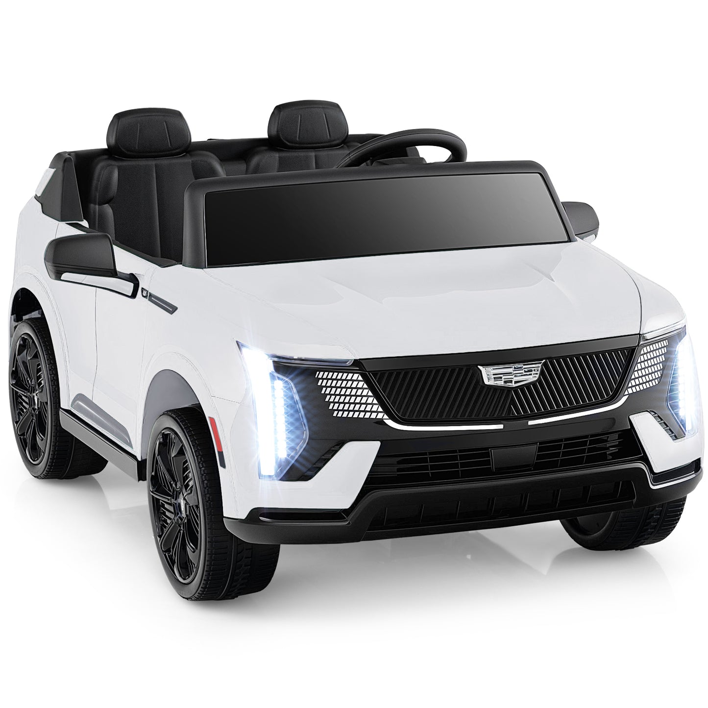 24V Ride On Truck, 2-Seater, Remote Control, White Powered Ride On Toys White at Gallery Canada