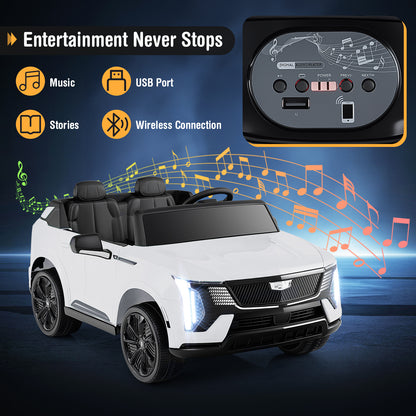 24V Ride On Truck, 2-Seater, Remote Control, White Powered Ride On Toys at Gallery Canada
