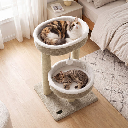24 Cat Tower, 2 Plush Perches, Scratching Posts, Dangling Ball Cat Trees Condos & Scratchers at Gallery Canada