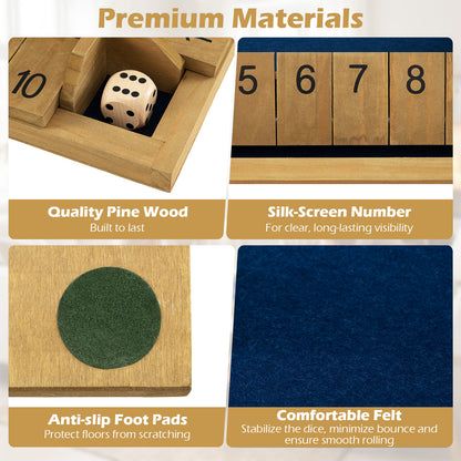 24 Inch Extra-Large Shut The Box Game, 2-4 Players Game Room at Gallery Canada