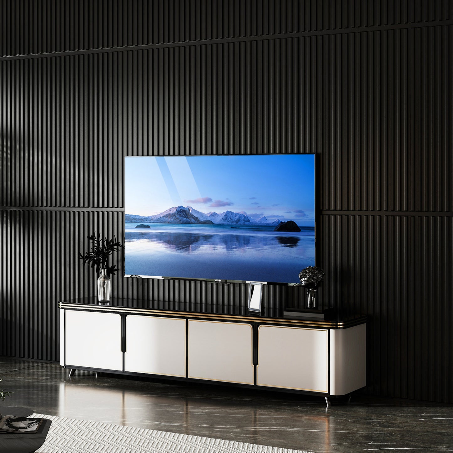 PVC Slat Wall Panels, 24-Pack, Interior Wall Decoration, Black Decorative Accessories at Gallery Canada