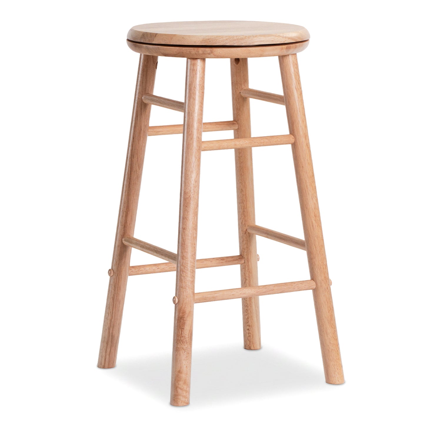 24" Swivel Bar Stools Set of 2, Natural Bar Stools Natural at Gallery Canada