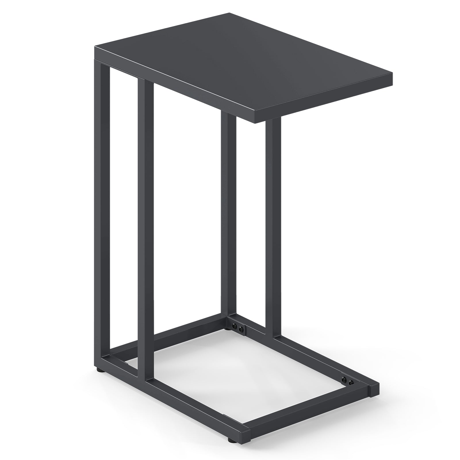 C-Shaped Side Table, Adjustable Foot Pads, Dark Gray End & Side Tables Dark Gray at Gallery Canada