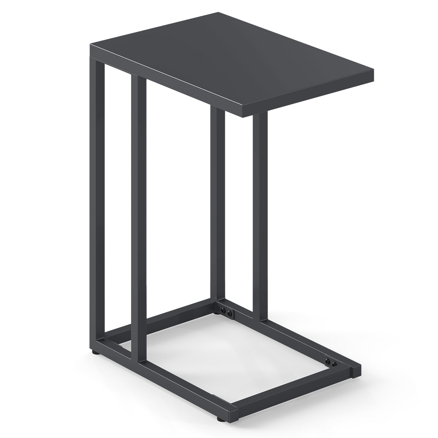 C-Shaped Side Table, Adjustable Foot Pads, Dark Gray End & Side Tables Dark Gray at Gallery Canada