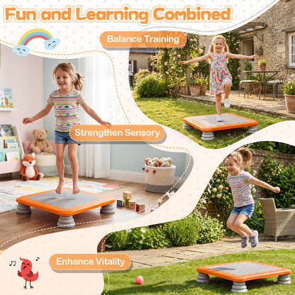 25.5 Inch Kids Mini Trampoline, Orange Trampolines at Gallery Canada