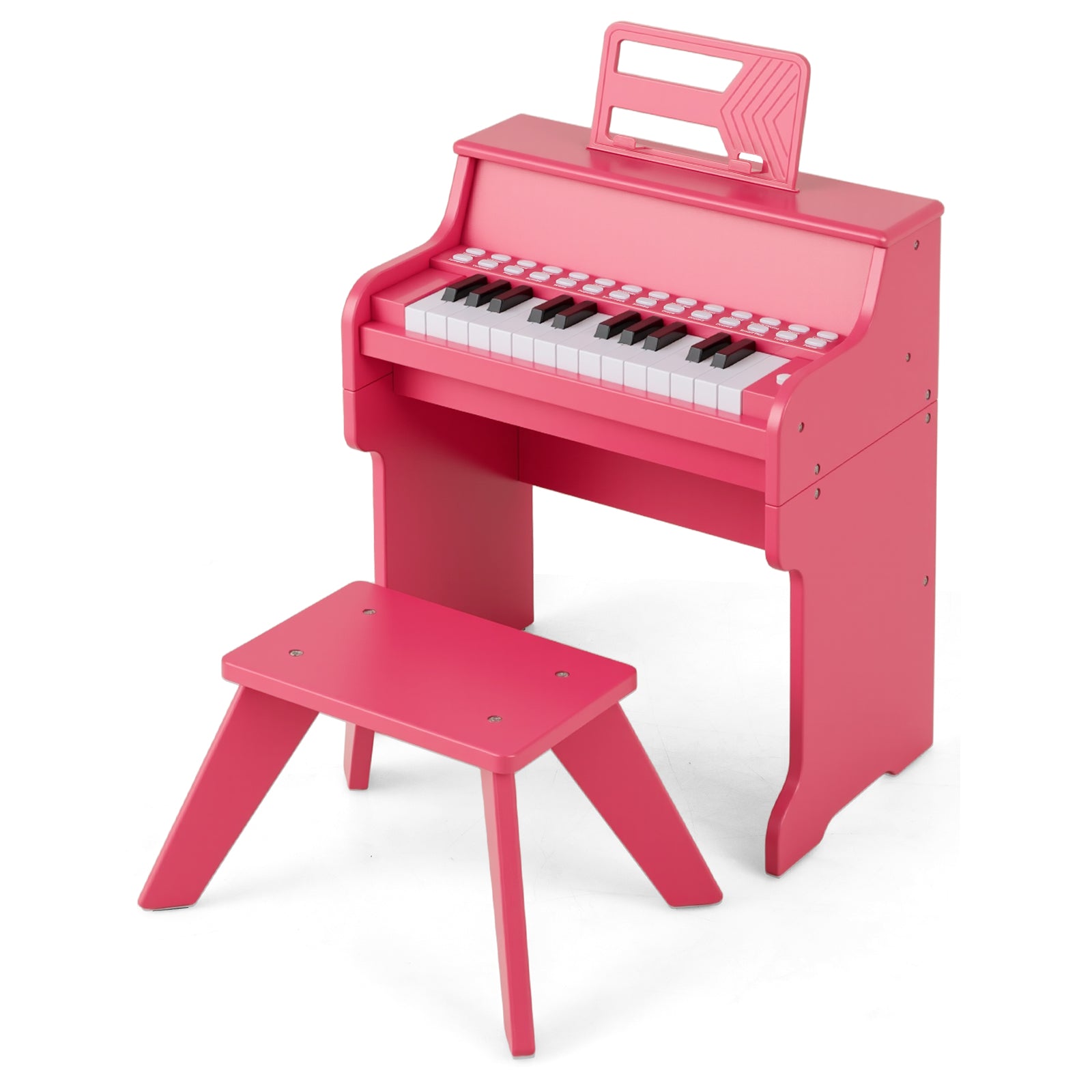 25 Keys Kids Piano Keyboard, Mini Digital Piano With Stool, Pink Pianos & Keyboards at Gallery Canada