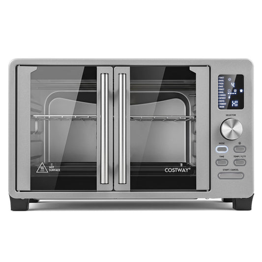 25 L French Door Convection Toaster Oven, Silver Toaster Ovens Silver at Gallery Canada