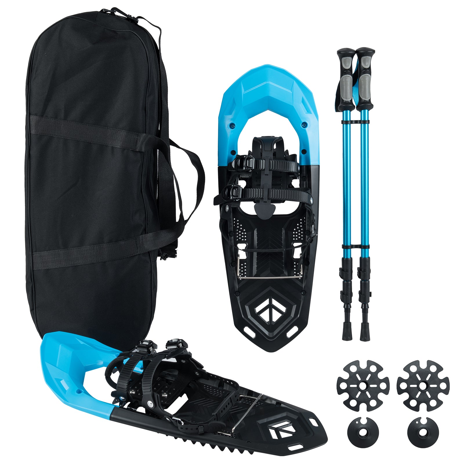 25” Lightweight Snowshoes and Trekking Poles Set, Blue Winter Sports & Activities Blue at Gallery Canada