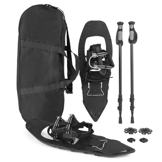 25” Snowshoes with Trekking Poles, Black Winter Sports & Activities Black at Gallery Canada