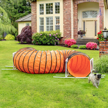 Dog Tunnel, 13 Foot Long, 24" Open Pet Agility Equipment, Orange Dog Agility Training Equipment at Gallery Canada
