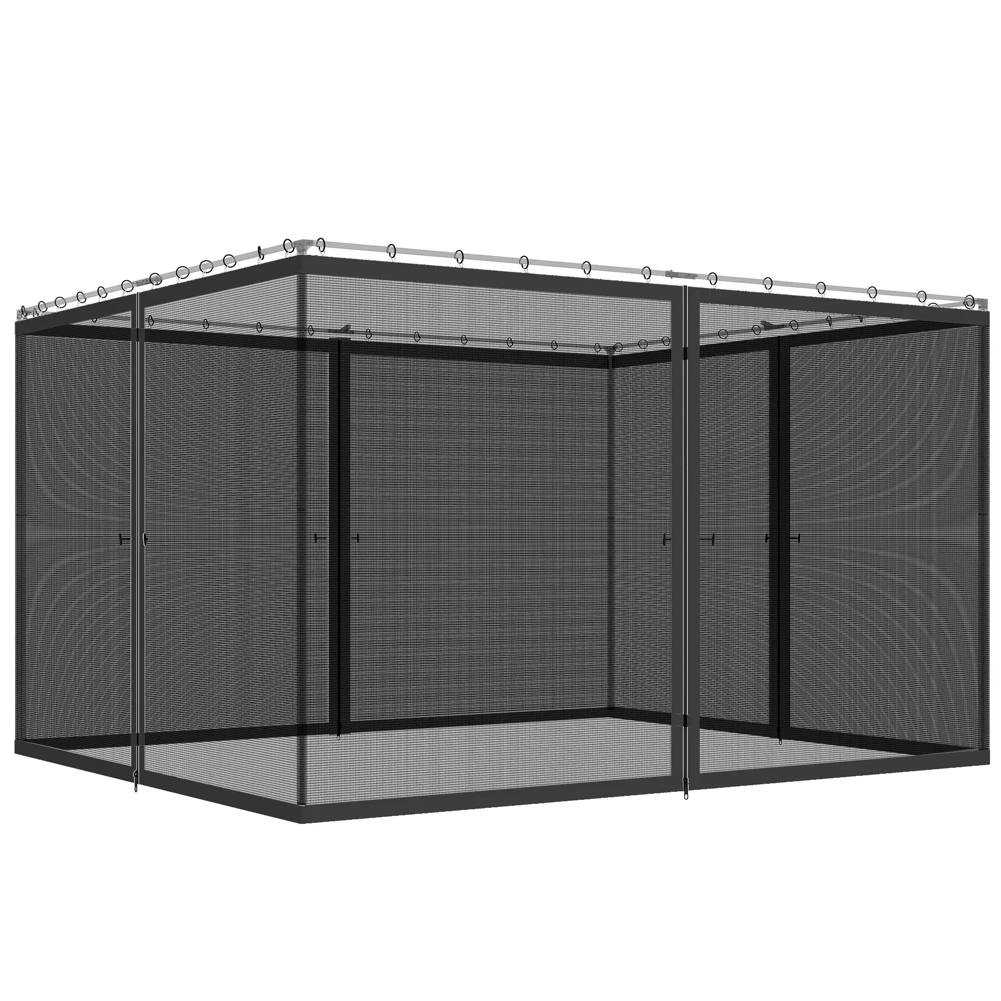 Mosquito Netting For Gazebo, 10' x 12', Black Gazebo Sidewalls Black at Gallery Canada