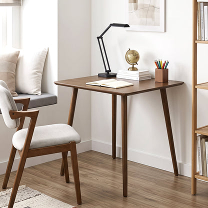27.5" Square Wooden Dining Table for 2-4, Walnut Dining Tables at Gallery Canada