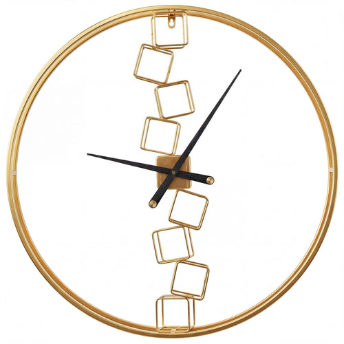 27 Inch Large Wall Clock, For Living Room Bedroom Kitchen, Yellow