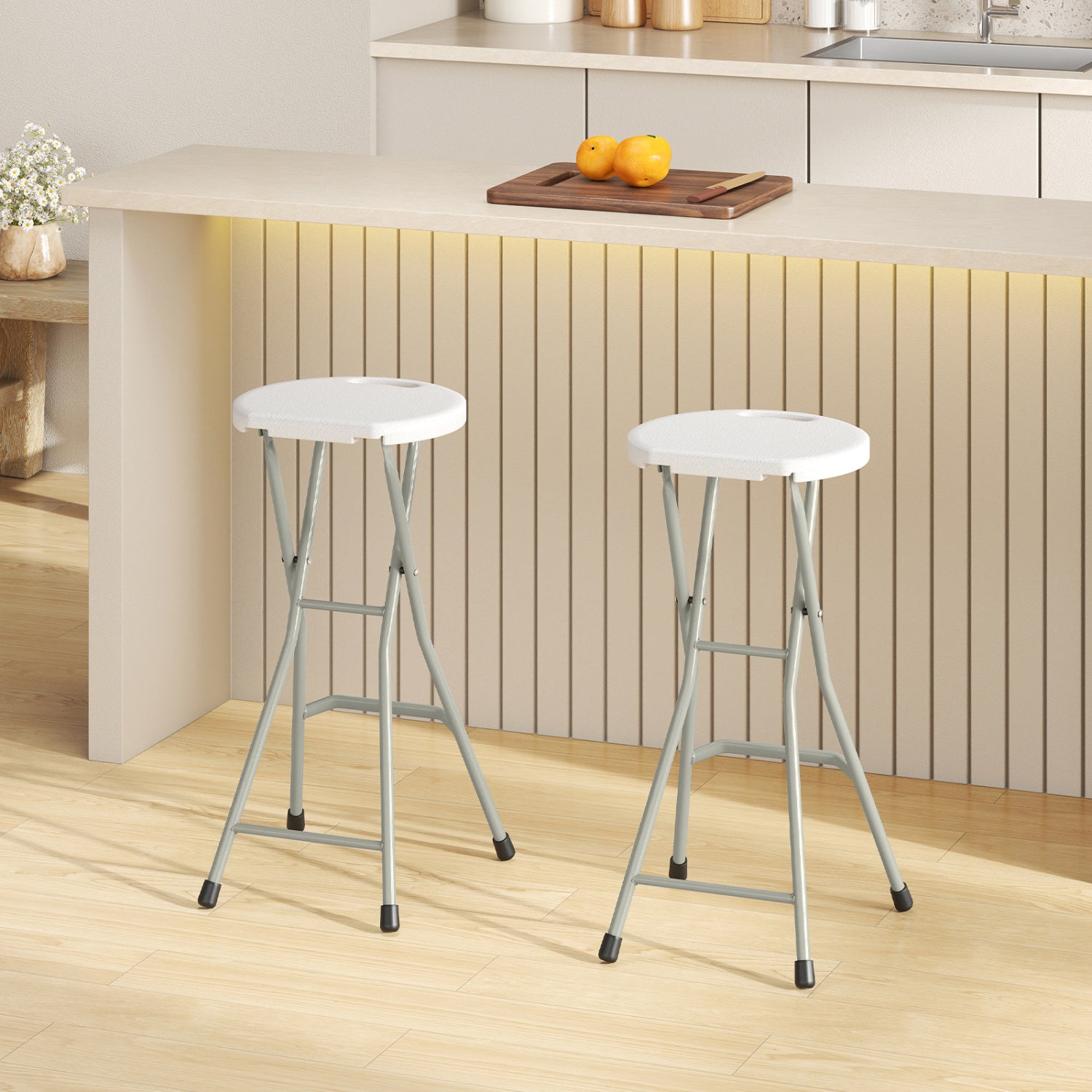 28 Inch Portable Folding Stools, Patio Dining Chairs, Set of 2 Patio Dining Chairs at Gallery Canada