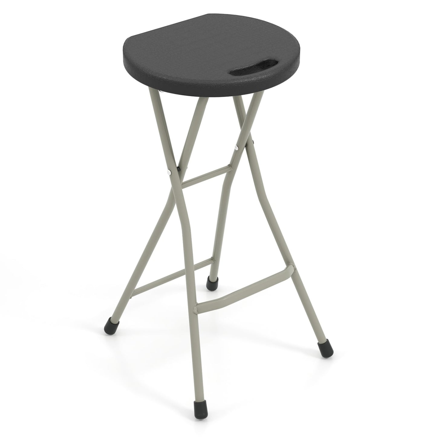 Tabouret pliant de 28 pouces, capacité de 330 livres, cadre robuste