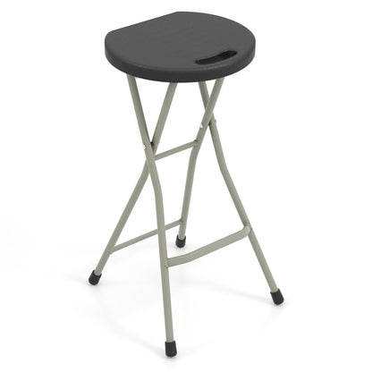 Tabouret pliant de 28 pouces, capacité de 330 livres, cadre robuste