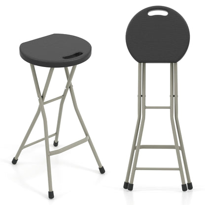 Tabouret pliant de 28 pouces, capacité de 330 livres, cadre robuste