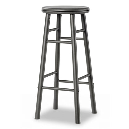 29" Swivel Bar Stools Set of 2, Gray Bar Stools Gray at Gallery Canada