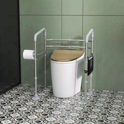 Stand Alone Toilet Safety Frame, Adjustable Height Width, 300lb Grab Bar, Padded Handles Bath Accessories at Gallery Canada
