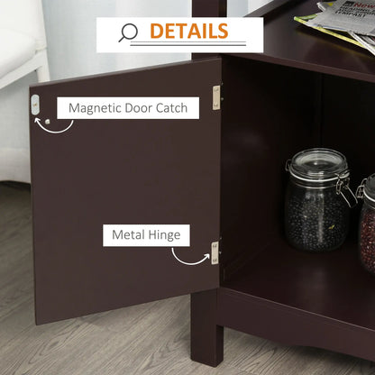 Modern Kitchen Buffet Cabinet, Drawer, 12-Bottle Wine Rack, Espresso Bar Cabinets at Gallery Canada