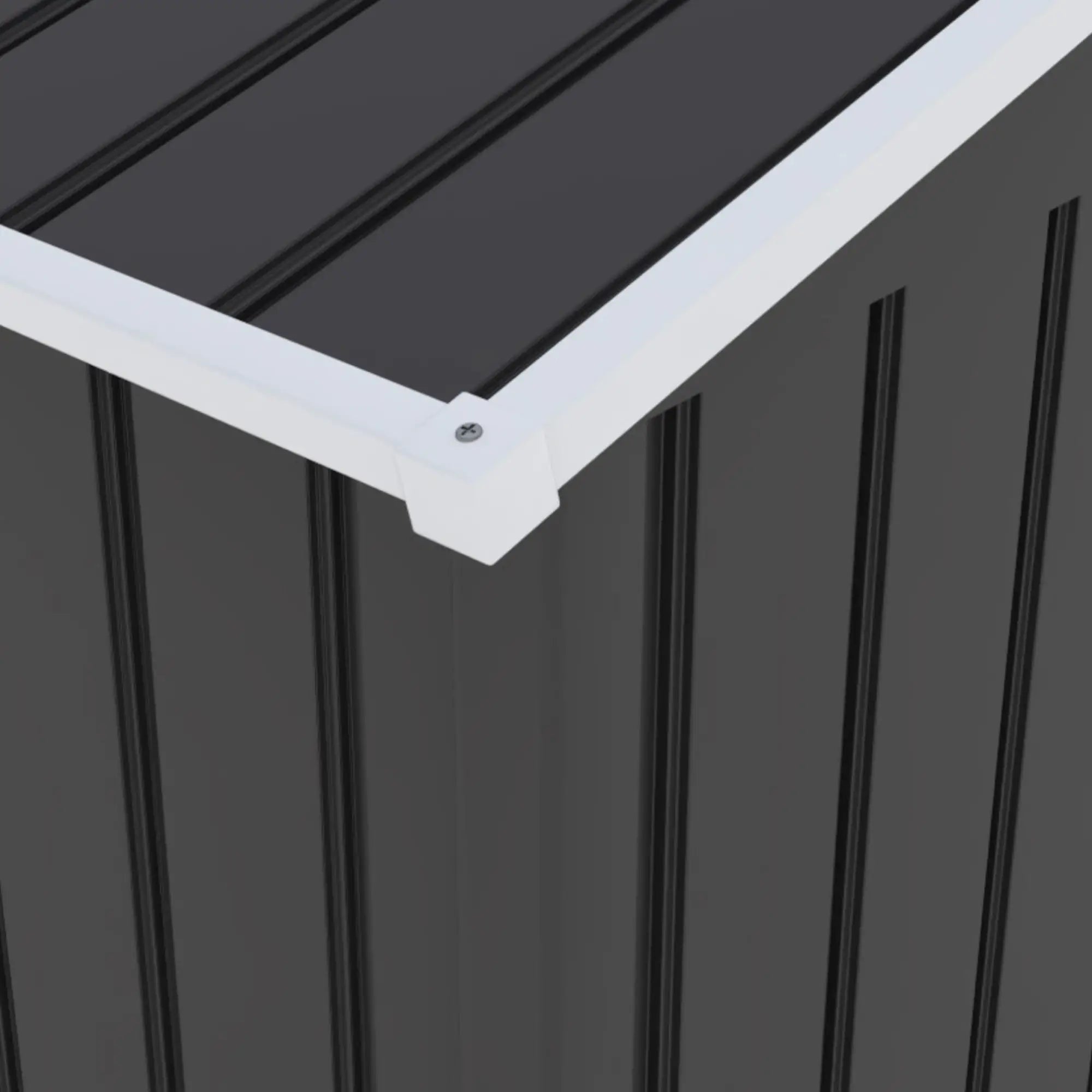 8 x 6 ft Metal Outdoor Storage Shed, Dark Grey Sheds at Gallery Canada