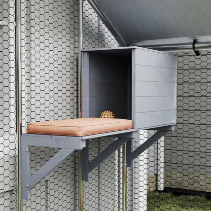 94.5" Large Metal Outdoor Catio, Waterproof Cover, 2 Resting Boxes, 7 Platforms Outdoor Cat Enclosures at Gallery Canada