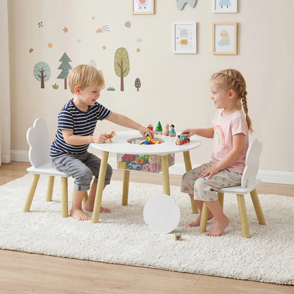 Kids Table and Chairs Set With Storage, White Kids Table Sets at Gallery Canada