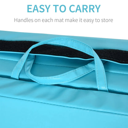 4'x8'x2" Folding Gymnastics Mat, Exercise Mat For Yoga MMA, Light Blue Gymnastics Mats at Gallery Canada